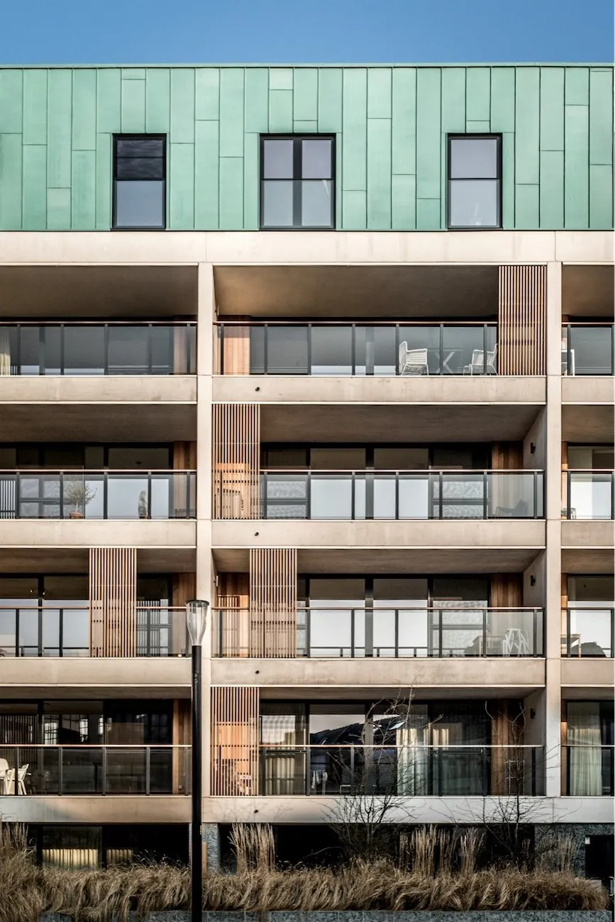 Immeuble à appartements avec balcons